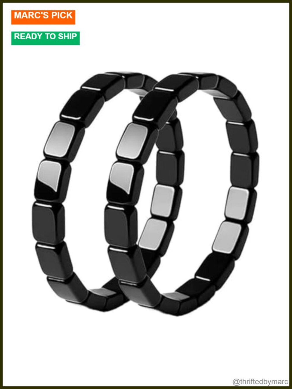Hematite Stretch Bracelet - New & Improved 2026 Model for Mental Clarity &
